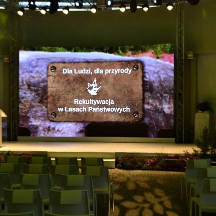 Stoisko targowe dla Lasów Państwowych
